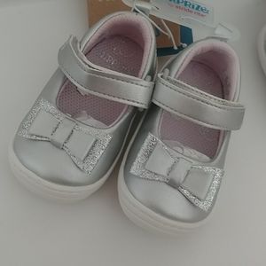 Surprize stride rite baby walker shoes grey bow